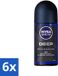 Nivea - Men Deep Deodorant Roller - 6 x 50 ml