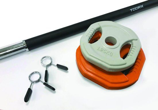 Toorx Bodypumpset - 10 kg - oranje/grijs