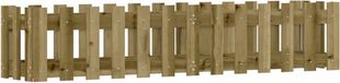 vidaXL - Plantenbak - verhoogd - hekontwerp - 150x30x30 - cm - geïmpregneerd - hout