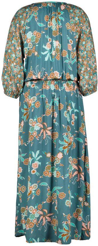 Didi Dames Jurk Funky Galleria Mix Print Groen Maat 46