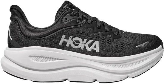 Hoka Bondi 9 Hardloopschoenen Heren Zwart/Wit