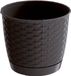 Prosperplast Ronde Gevlochten Plantenpot - Ø14.5cm - Donkerbruin