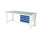 Bott Werkbank Cubio met 3 laden - Breedte 200 cm - Linoleum