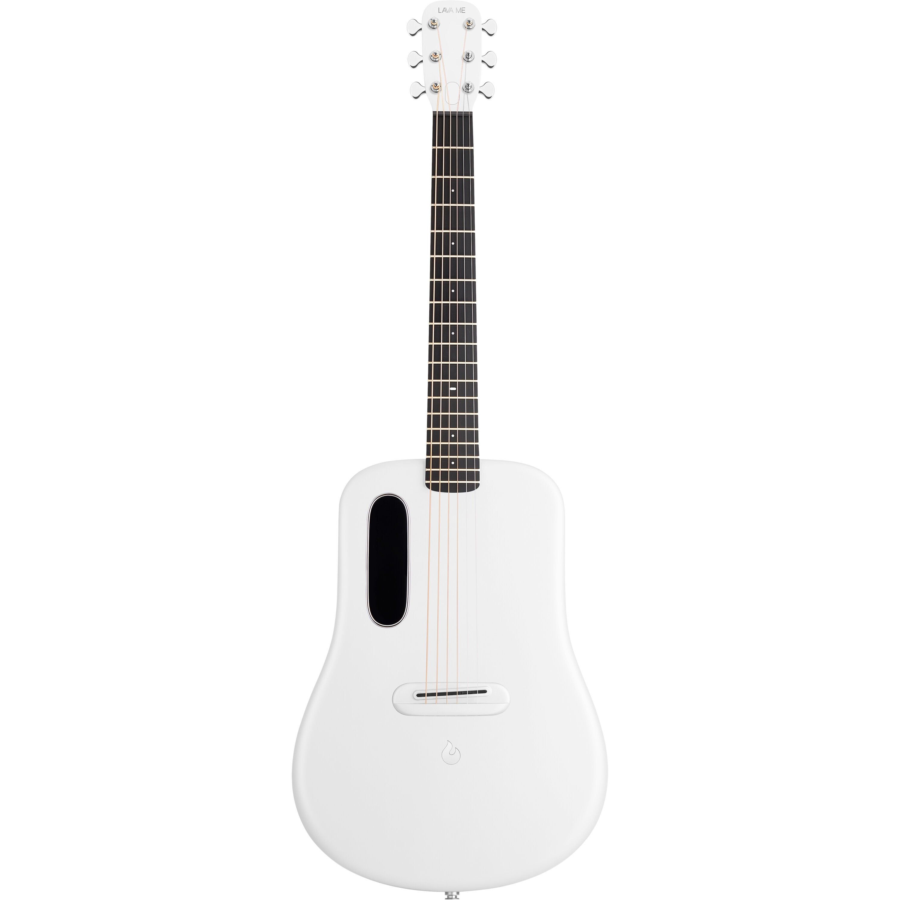 LAVA Music ME 4 Carbon 38" White Elektrisch-Akoestische Smart Westerngitaar met Airflow Bag