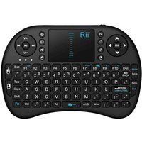 Rii Mini i8 - Toetsenbord - met touchpad - draadloos - 2.4 GHz - AZERTY
