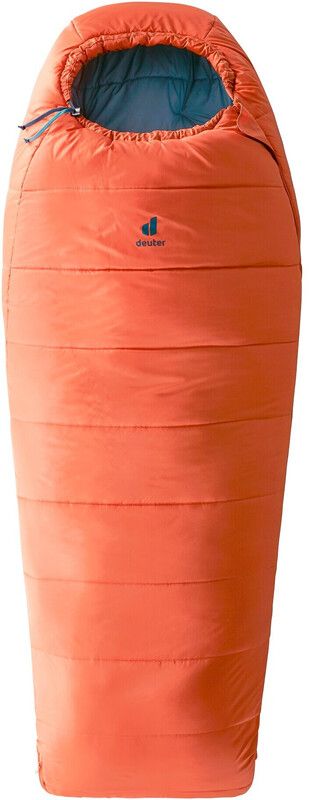 deuter Starlight Pro Kids Sleeping Bag - Orange/Blue - Left Zip - 2023