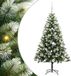 vidaXL Sapin de Noël artificiel articulé avec neige floquée blanc chaud