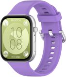 By Qubix Qubix - Siliconen bandje met gesp - Paars - geschikt voor Huawei Watch Fit 5 / 4 / 3