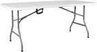 Markenlos BeiJingLiangPinJiaZuoKeJiWenHuaFaZhanYouXianGongSi Vouwbare Picknicktafel - stevig en praktisch - 6ft - zilver