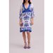 Anne Fontaine Indigo Denim Blue Taille: 38 | Robe mi-longue | Femme | Bleu