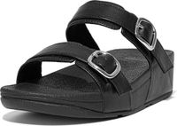 Fitflop Lulu Adjustable Leather Sandalen Zwart EU 37 Vrouw