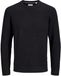 Jack & Jones Heren trui regular fit Zwart L Ronde Hals Volwassenen