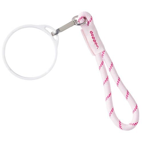 Dopper Wrist Cord - White Mug Ring - Cherry Pink