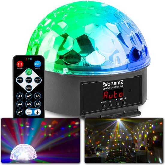 BeamZ BEAMZ JB90R MiniStarBall DMX 9 colors IRC