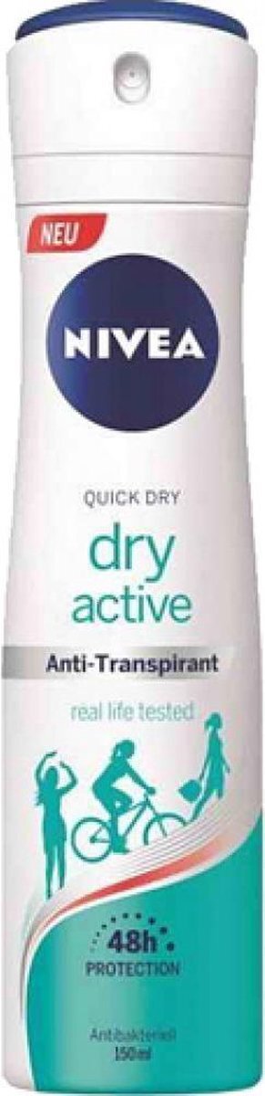 Nivea Deospray 150ml Dry Active - Voordeelverpakking (6 stuks)
