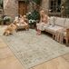 Tapis d'extérieur, 120x170 cm, beige, lavable, aspect jute