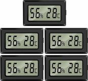Merkloos / Sans marque 5 mini digitale thermometers en hygrometers, geschikt voor kassen/auto's/huizen/kantoren