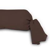 Soleil d'ocre Pillowcase for Neck Roll Cotton Plain Brown 45 x 205 cm