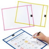 Baker Ross FN485 Herbruikbare Dry Erase A4 Zakjes - Pak van 6