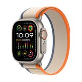 Apple Watch Ultra 2 49mm Titanium Case - OLED Display - GPS + Cellular - Orange/Beige Trail Loop - M/L