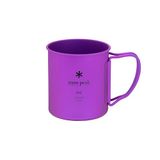 Snow Peak Mok in titanium enkele wand 450 ml paars