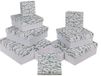 Witte Eucalyptus Witte geschenkdoos, ca. 22,5 x 22,5 x 8 cm, 8-delige set