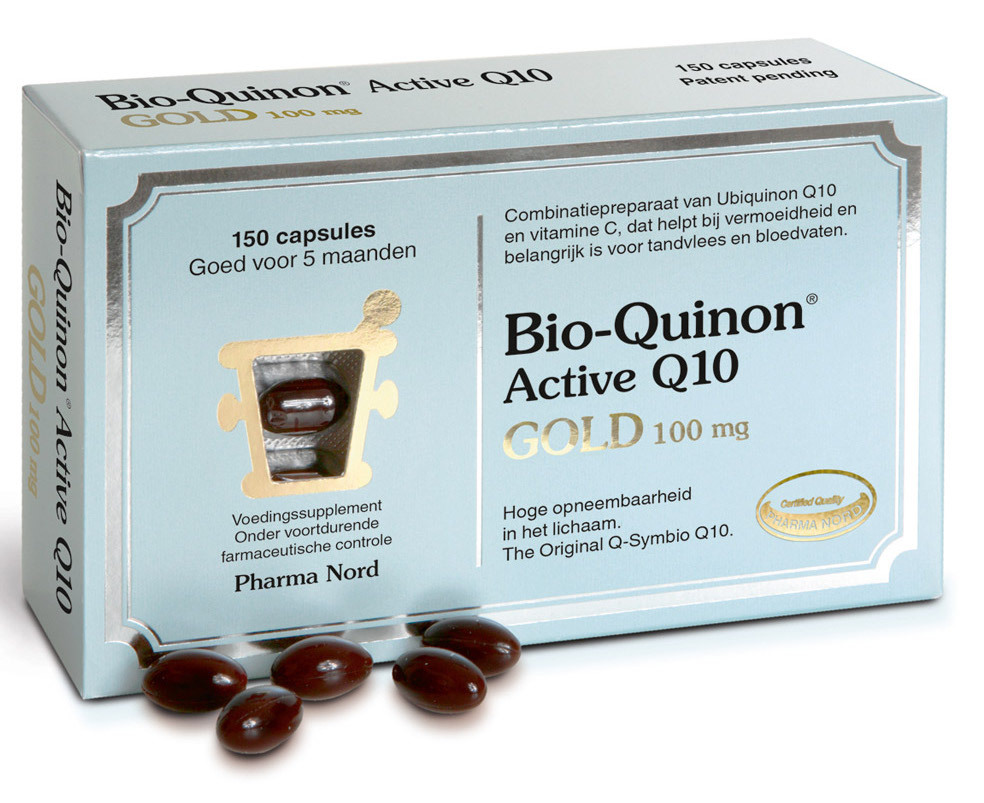 Pharma Nord Bio-Quinon Active Q10 100mg Gold Capsules 150st