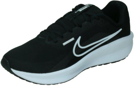 Nike Downshifter 13 Hardloopschoenen Heren - Zwart/Wit - Maat 43