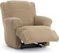 ECOMMERC3 Relax fauteuilhoes, bi-elastisch, ademend en gemakkelijk aan te brengen, gemeenschappelijke voetenhoes, beige, met schuimbevestiging