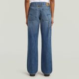 G-Star Judee Carpenter Loose Wmn Dames Jeans 28/32 Katoen Faded Cliffside Blue