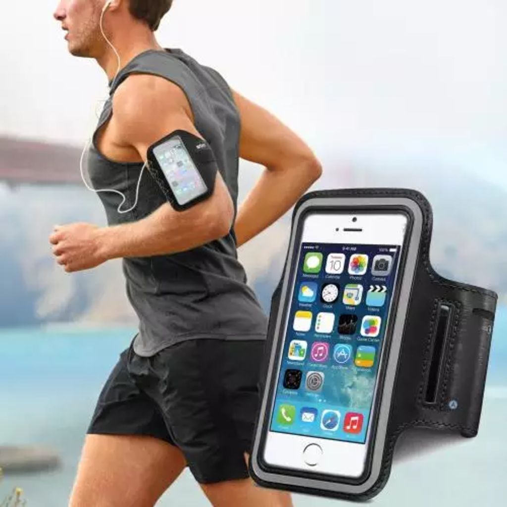 HaverCo Sportarmband hardlopen iPhone 6+ met 5.5 inch scherm groot model met sleutelhouder