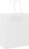 vidaXL Papieren zakken 250 st met hengsels 18x8x22 cm wit