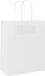 vidaXL Papieren zakken 250 st met hengsels 18x8x22 cm wit