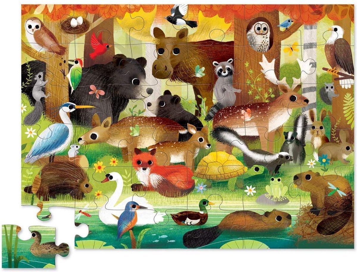 Crocodile Creek gevormde puzzel Forest Friends - 36 stukjes