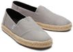 TOMS ALPARGATA ROPE 2.0 - Instappers - Heren - Grijs - Maat 41