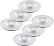 Bol Set van 6 stapelbare eierdopjes - Ronde kunststof eierdoppen voor elk eetmoment, Ø 10 cm