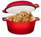 Brunbeste Braadpan van geëmailleerd gietijzer – 26 cm – Rood/Crème – 4,5 L + 1,5 L