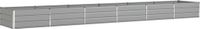 vidaXL Plantenbak Lichtgrijs 580 x 100 x 45 cm Gegalvaniseerd staal