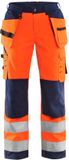 Blåkläder Pantalon de travail softshell femme haute visibilité 7167-2517 - Orange haute visibilité/Bleu marine - C44