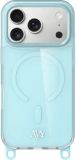 AVY Apple iPhone 17 Pro Hoesje MagSafe met Koord Haakjes Blauw