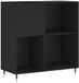 vidaXL - Armoire à disques - 84,5x38x89 - cm - traité - bois - noir