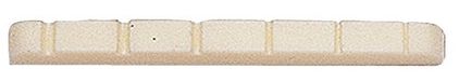 Partsland Plastic Zadel Pre-Notched Cream
