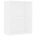 vidaXL Boekenkast 60x30x76,5 cm bewerkt hout wit