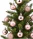 Decoris Petites boules de Noël - 30x pièces - rose clair - D3 cm - plastique