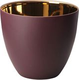 ASA Selection windlicht bramen-goud, theelichthouder, porselein, paars, 8 cm