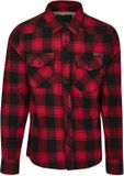 Brandit Chemise à carreaux Hommes Chemise en flanelle - rouge/noir - S