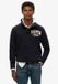 Superdry Vintage Athletic sweatshirt met kraagloze hals Heren L Eclipse Navy