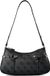 GUESS Leona Logo Shoulder Bag Coal Logo donkergrijs
