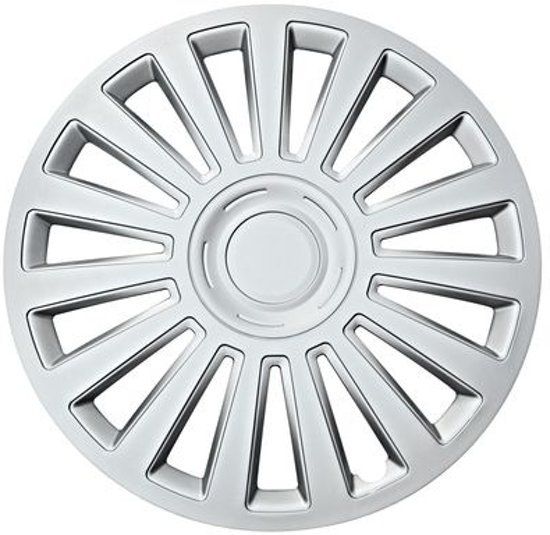 Car Plus Wieldoppen California 15 Inch Abs Zilver Set Van 4