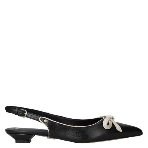 BRONX New-fabia leren loafers zwart